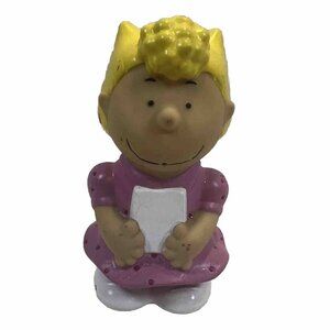 Just Play Peanuts Sally Water Squirter 4" Bath Toy • Rare Figure